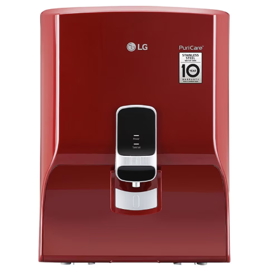 LG 8L RO Water Purifier WW130NP with Stainless Steel Tank, Red